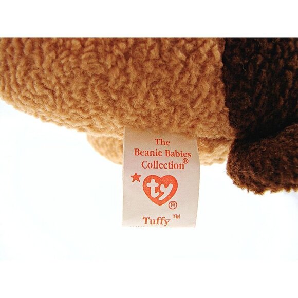 Vintage 1996 TY Beanie Babies Brown Tuffy Terrier Dog Collector Plush Security - Picture 8 of 8